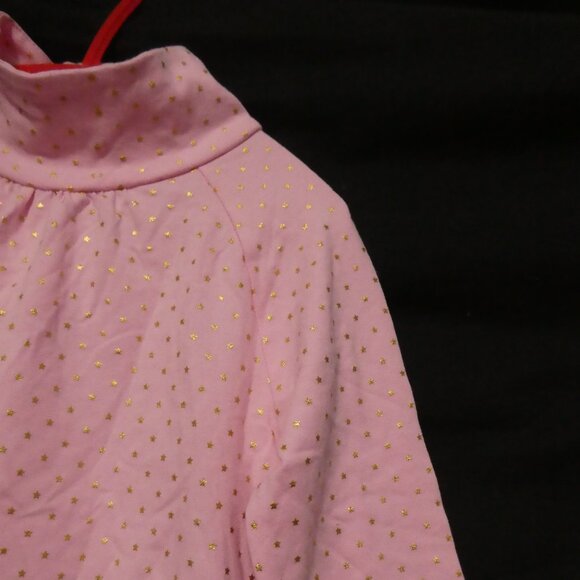 TANGERINE | size 5 | Pink Long Sleeve Shirt With Sparkling Gold Stars | NWOT - Picture 4 of 15